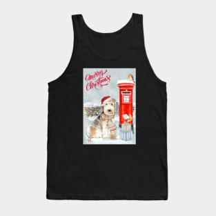 Lakeland Terrier Dog Merry Christmas Santa Dog Tank Top